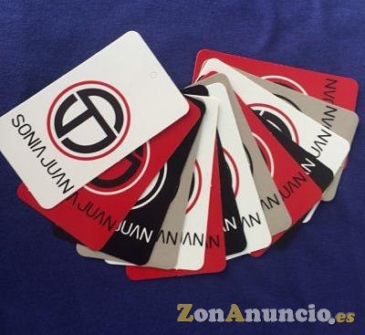 Etiqueta cartón personalizada con logotipo